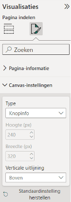 Custom tooltip pagina instellen als knopinfo