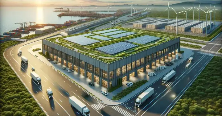 AI-gegenereerd warehouse
